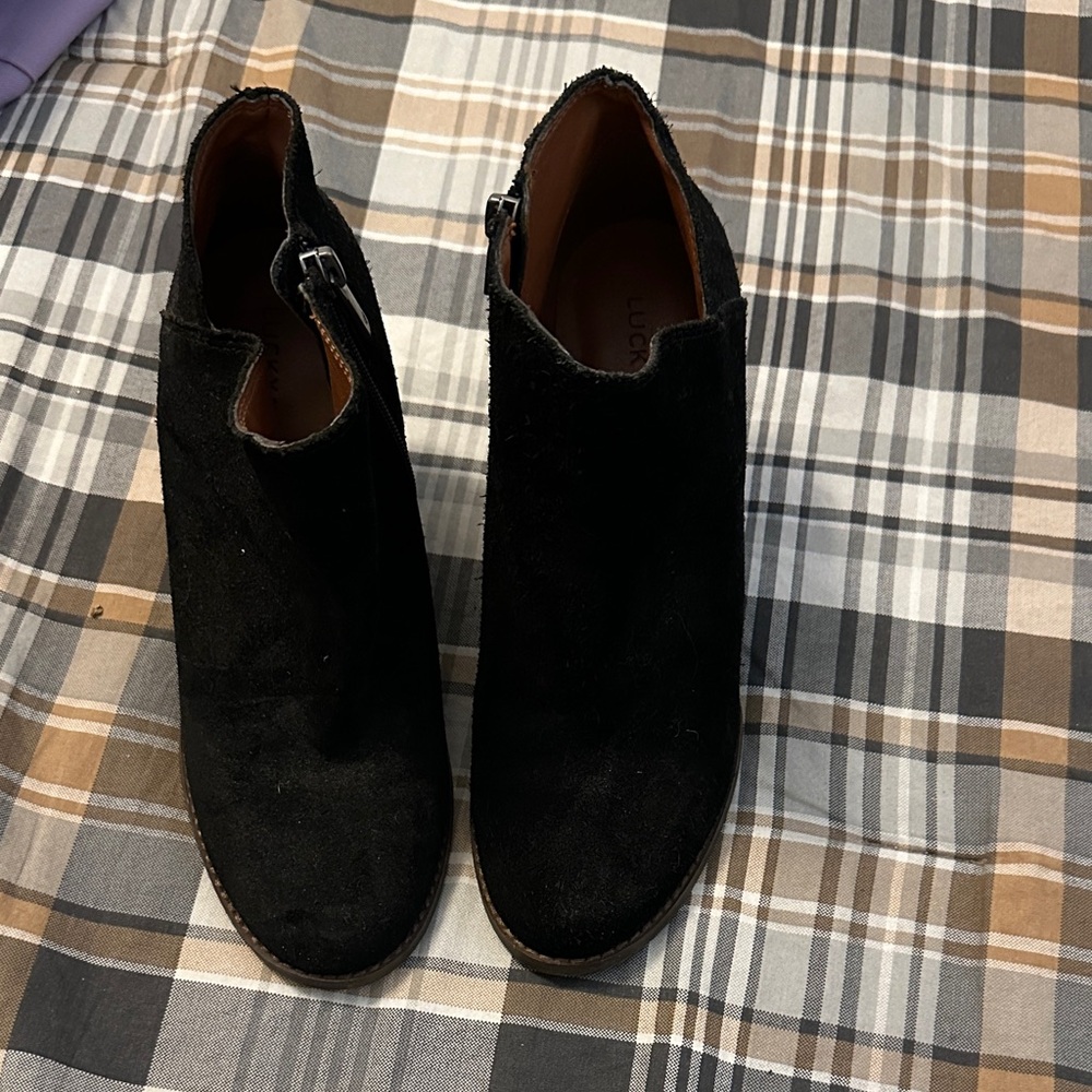 Black Suede Men’s Ankle Boot with Side Zip